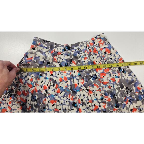 Yumi Kim sz XS 100% silk lined high waisted pleat shorts floral coquette summer - Picture 9 of 11